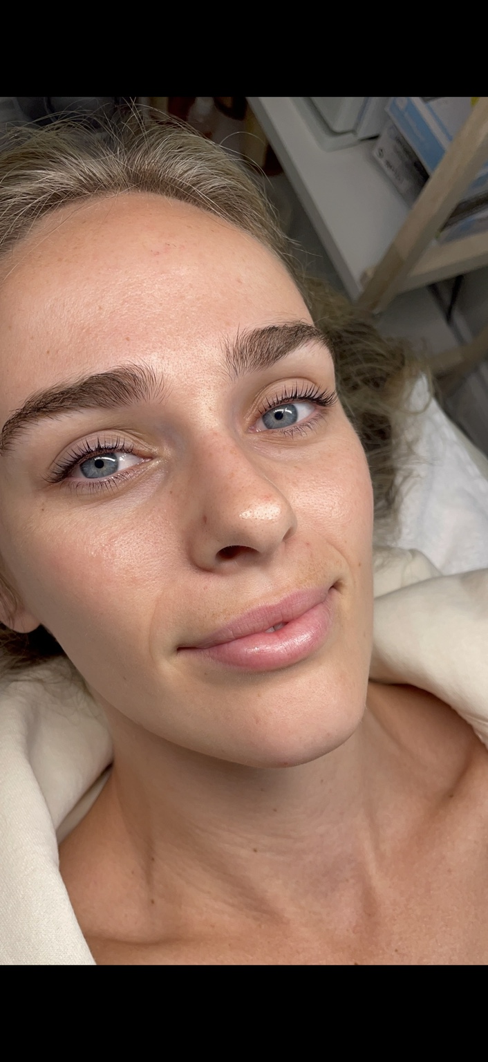 Finished lash lift result