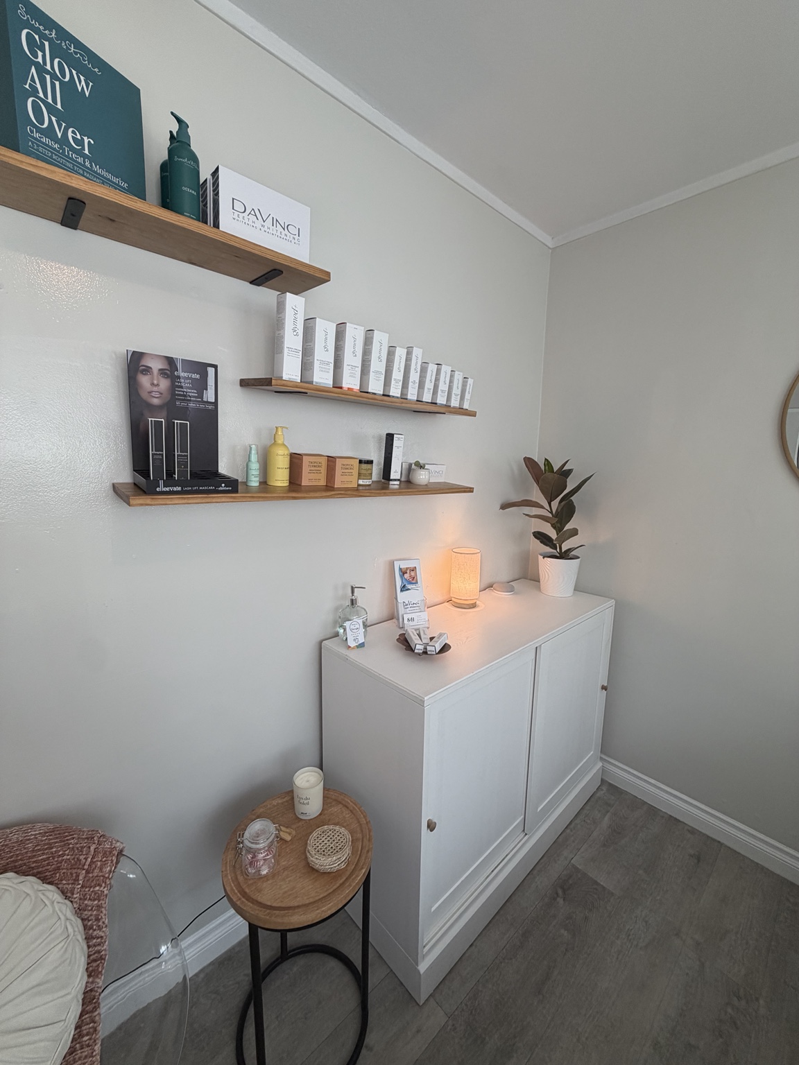 Sugar Happy treatment room product display